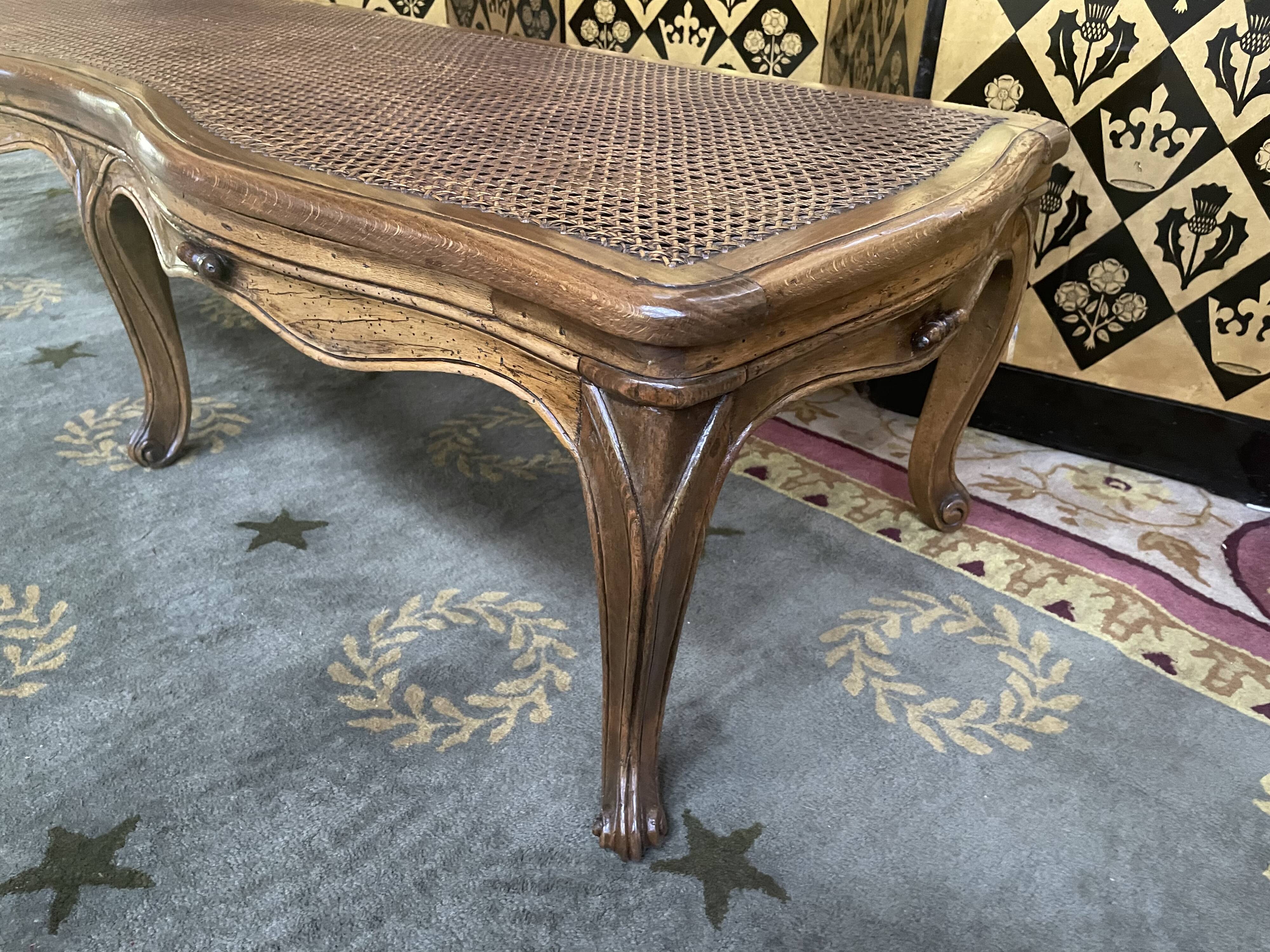 Louis XV period entrance office bench in canning