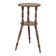 Table d'appoint/fleur - pin - pieds tournés - à deux niveaux - années 1880