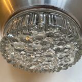 Aluminium and glass hanging lamp