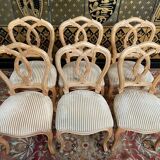 Suite of 6 Louis Philippe style chairs