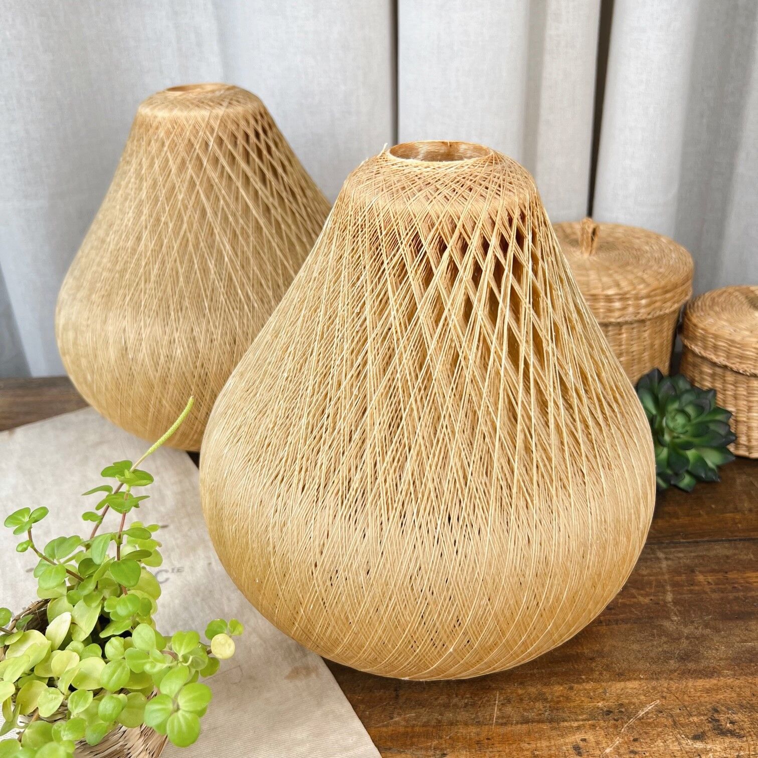 Duo de suspensions scandinaves vintage