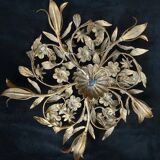 Ceiling light chandelier metal gold Italy style Hans Kogl