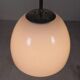 Old school lamp with large glass ball in opal glass, 1930s