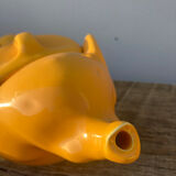 Yellow ceramic elephant teapot