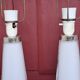 Pair of glass table lamps by Carl Fagerlund for Orrefors