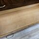 Chest of drawers with five drawers in wood and brass
