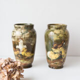Pair of vases Theodore Lefront late 19th