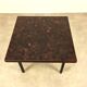 Dieter Waeckerlin coffee table in palm wood marquetry.