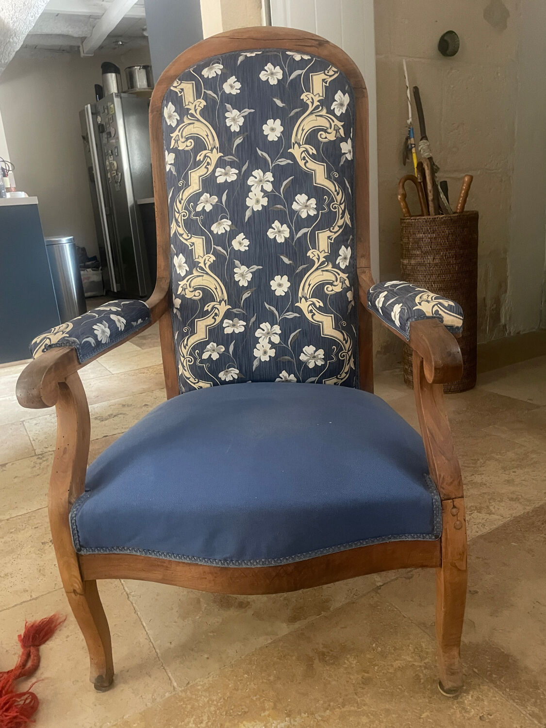 Voltaire armchair 19th century Restoration