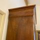 Louis Philippe solid walnut cabinet and walnut bramble veneer doors