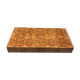 Table basse vintage en bois de loupe, 1970