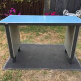 Modernist industrial and vintage console table in Stafor brand metal