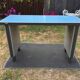 Modernist industrial and vintage console table in Stafor brand metal
