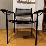 Vintage black Spaghetti armchair Giandomenico Belotti for Alias, model 109