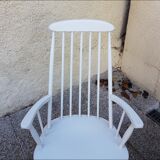 White vintage rocking-chair