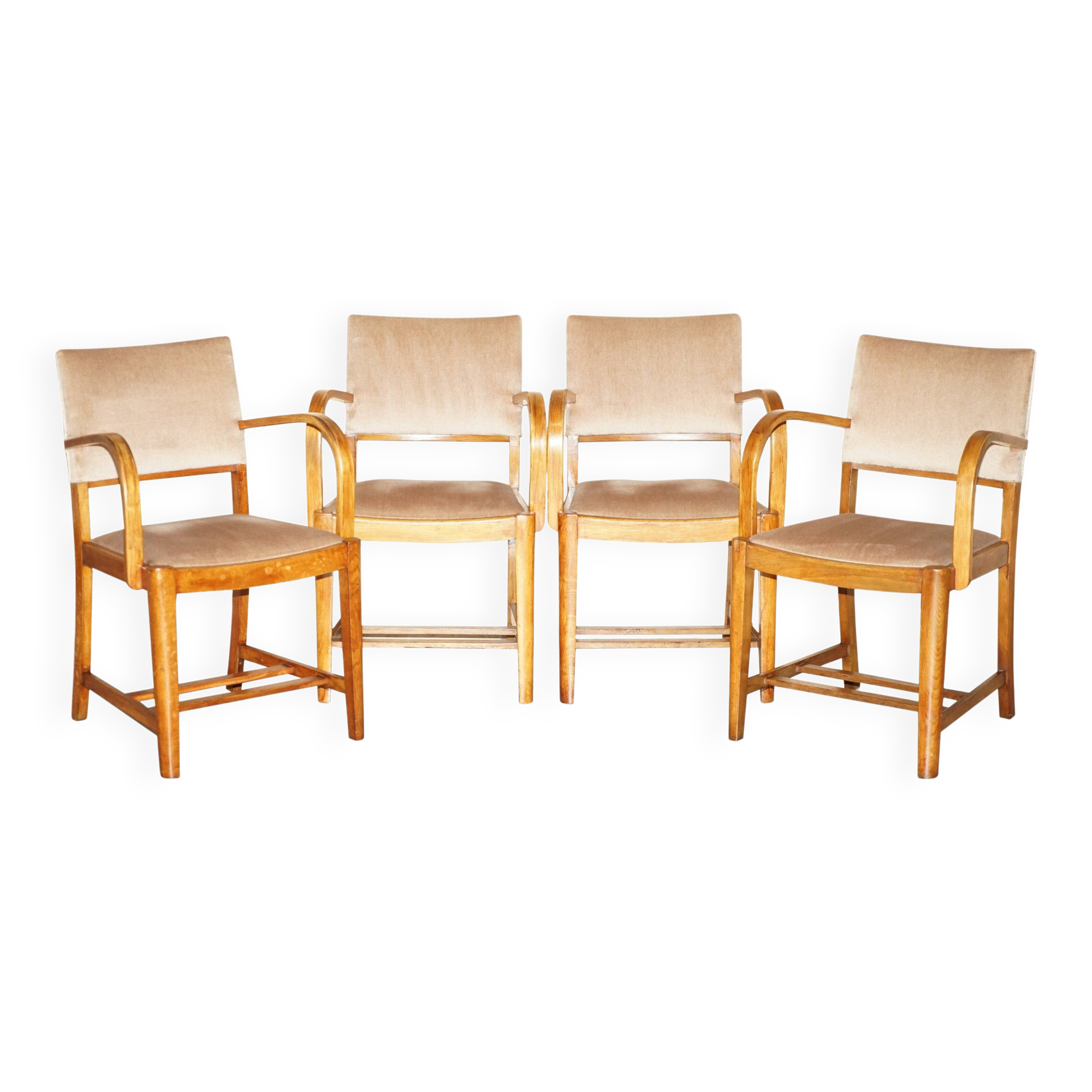 Set of four dining chairs RMS Queen Mary II Cunard White Star Liner