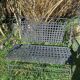 Wrought iron folding garden bench