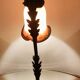 Two art nouveau style tulip lamps signed art de France