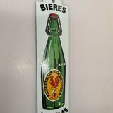 Enamelled plate beer st nicolas