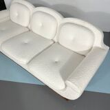 Mid-century White Art Deco sofa and armchair. Italy 1930s