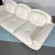 Mid-century White Art Deco sofa and armchair. Italy 1930s