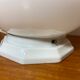 Vintage table lamp opaline ball and earthenware base