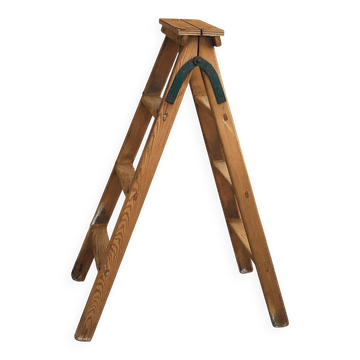 Old small wooden workshop stool