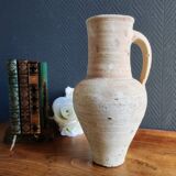Pichet Ancien en Terre Cuite Non Émaillée | Vase Rustique