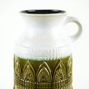 Ceramic floor vase with relief pattern, West Germany, 1970s