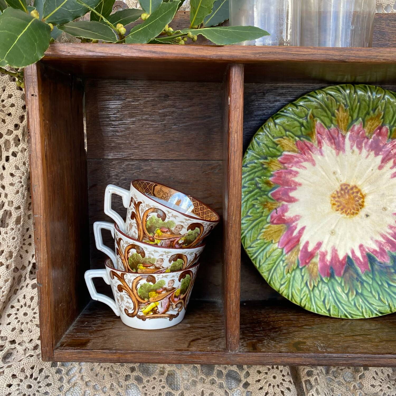 Antique wall shelf