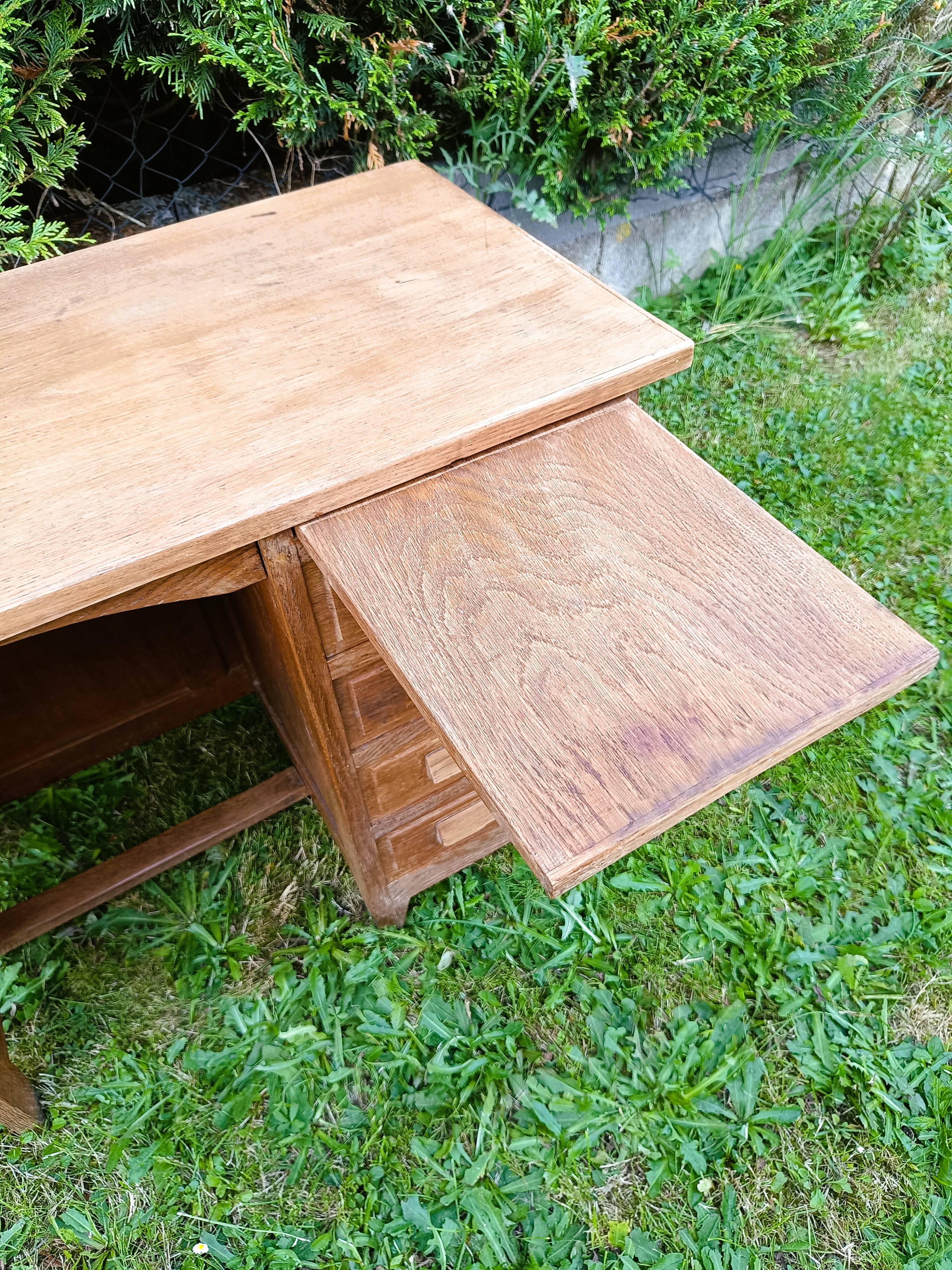 Antique solid oak desk