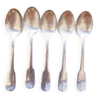 Set of 5 dessert spoons - Christofle - Steel