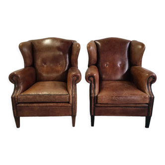Leather armchairs