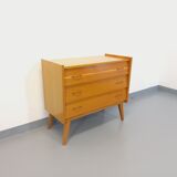 Vintage wooden chest of drawers from the 50s 60s