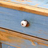 Armoire de cuisine en pin massif, années 1900