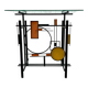 Postmodernist geometric console from the 1980s.