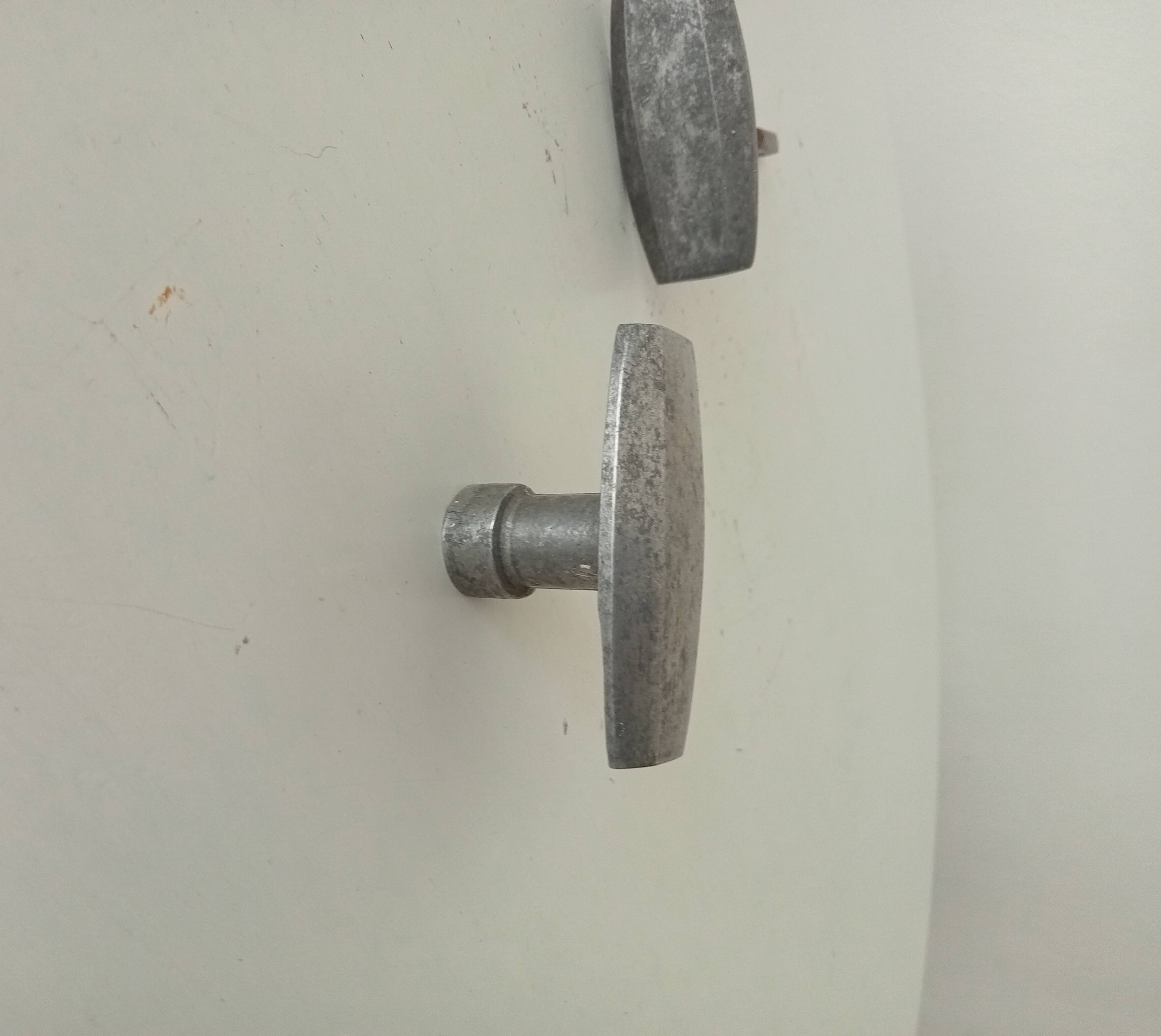 Paire de poignées de porte anciennes art déco