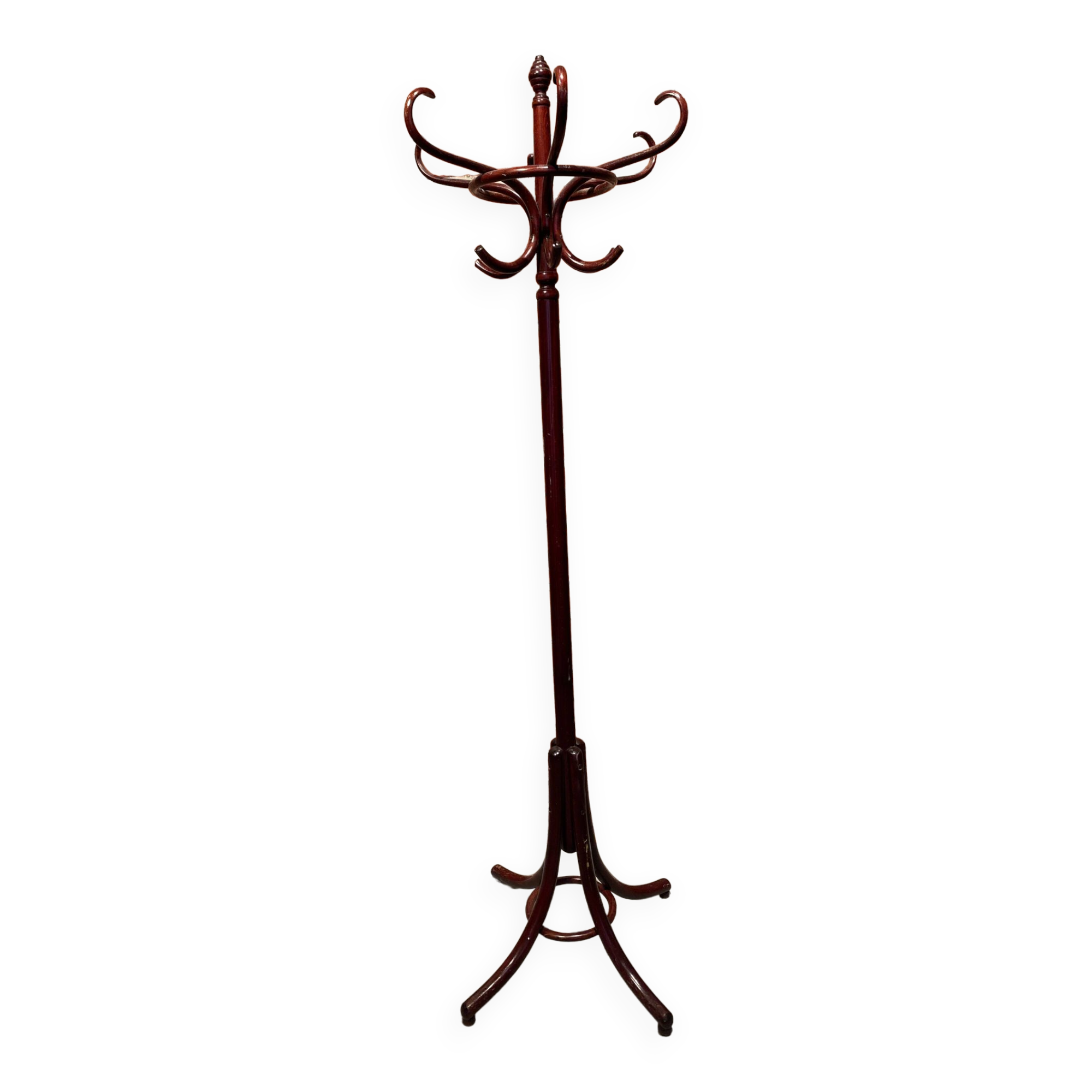 Wooden parrot coat rack