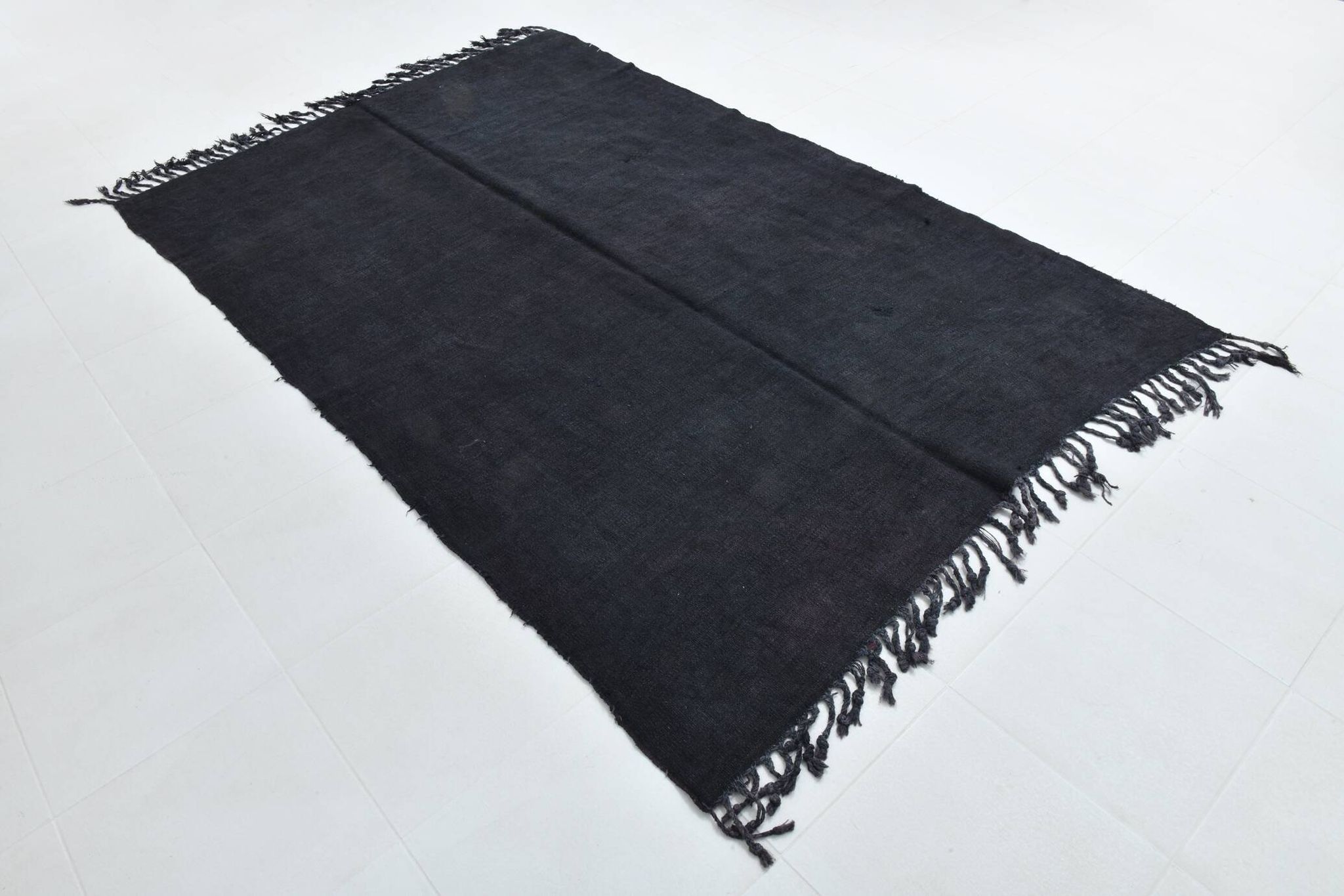 Vintage Dark Blue Turkish kilim Rug, 171x264Cm