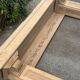 Carved solid oak fireplace mantel