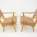 1960s Pair of Armchairs by Krasna Jizba, Czechoslovakia