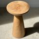 Side table, end of sofa in natural mango monoxyl conical tray H:50cm