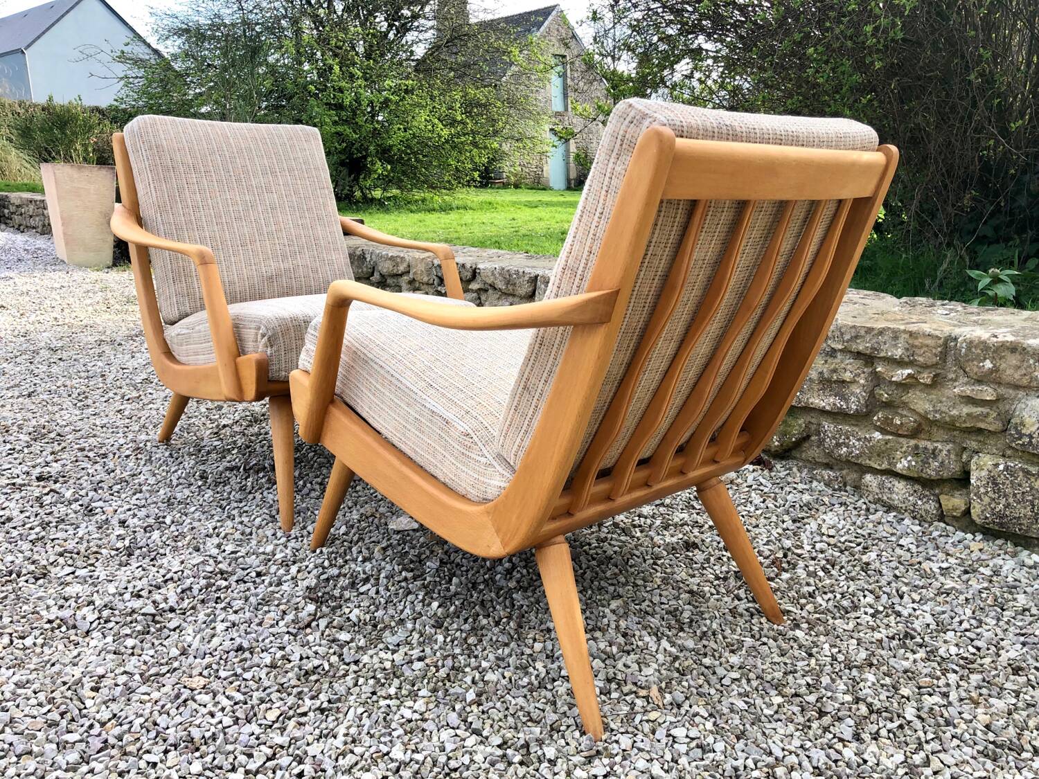 Pair of vintage armchairs