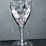 Saint-louis set of 10 white wine glasses in cut crystal vic 1930 13cm