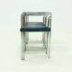 Set of 3 Chromed Steel Dining Chairs, France 1970s