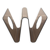 Michel Dumas smoked plexiglass magazine rack