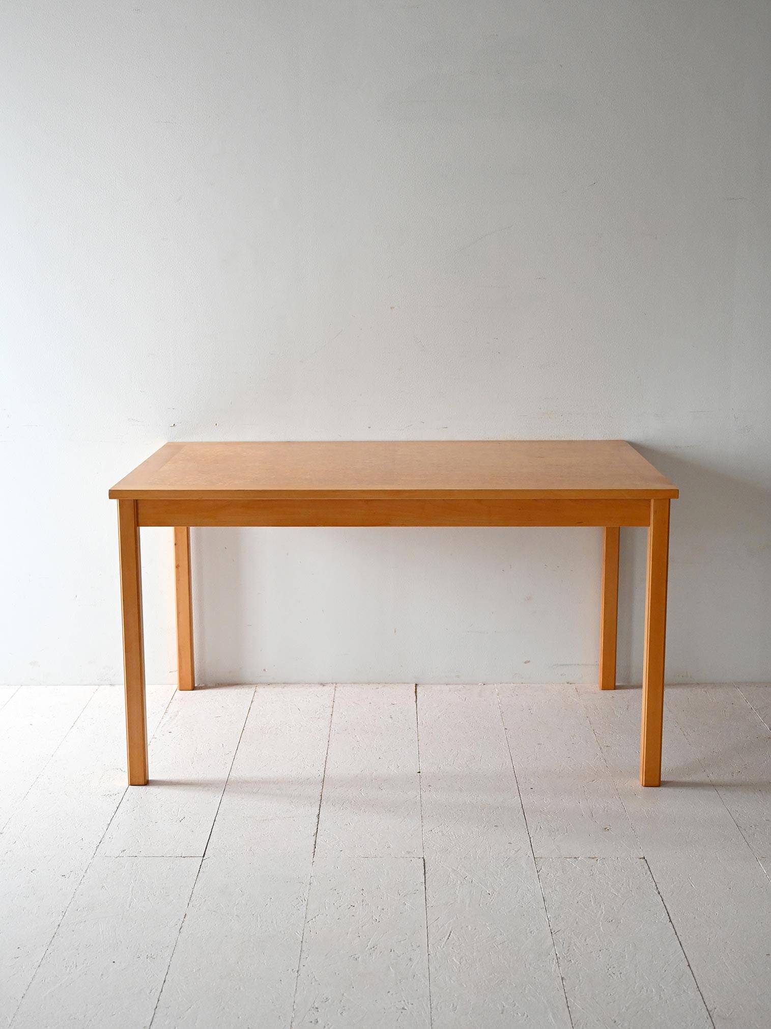 Vintage Scandinavian birch table by Skaraborgs