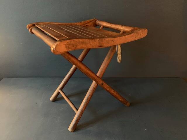 Small old folding wooden chair, 1940