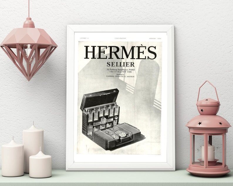 Vintage poster 30 years Hermes 30x40cm frameless