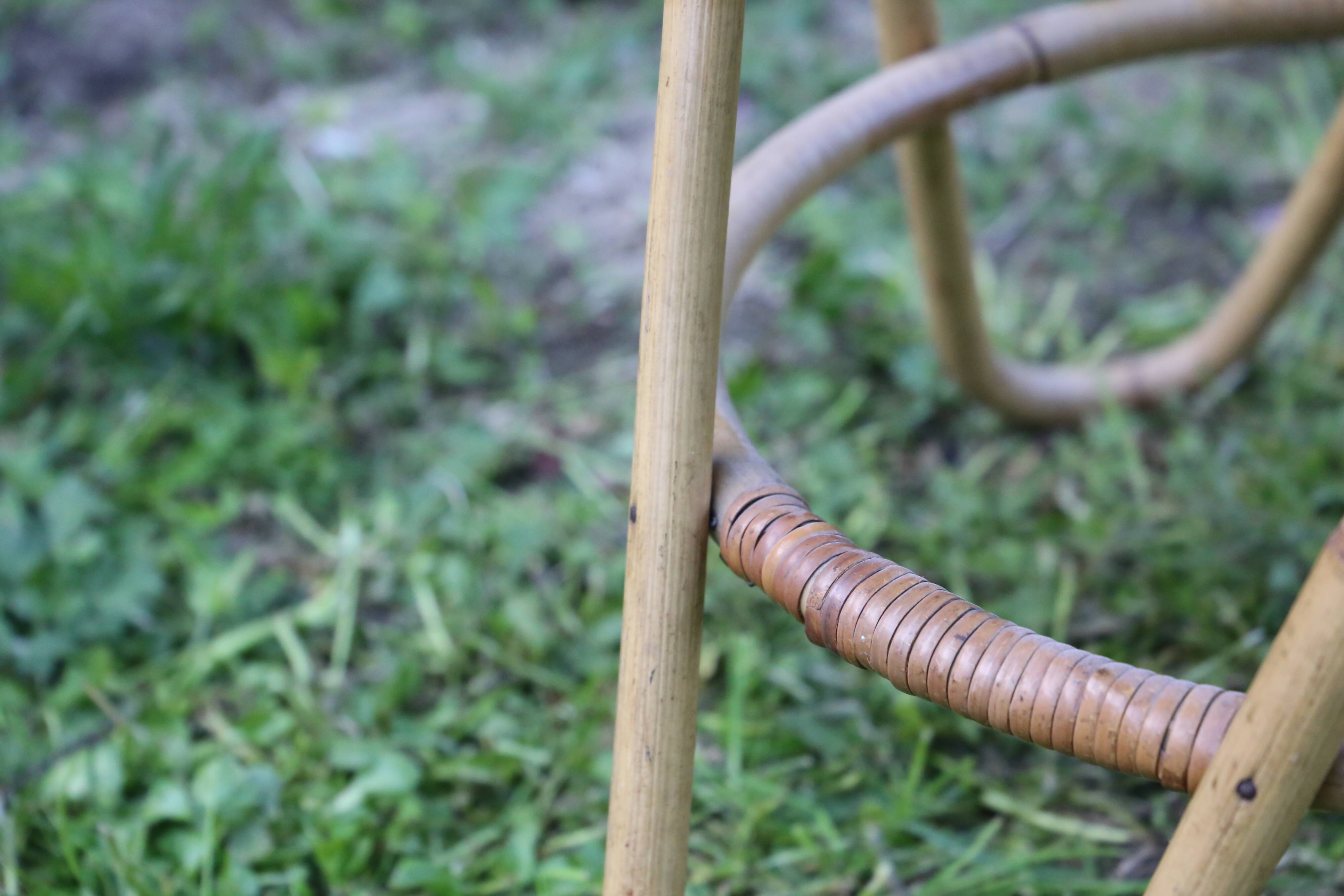 Nice rattan coffee table, vintage